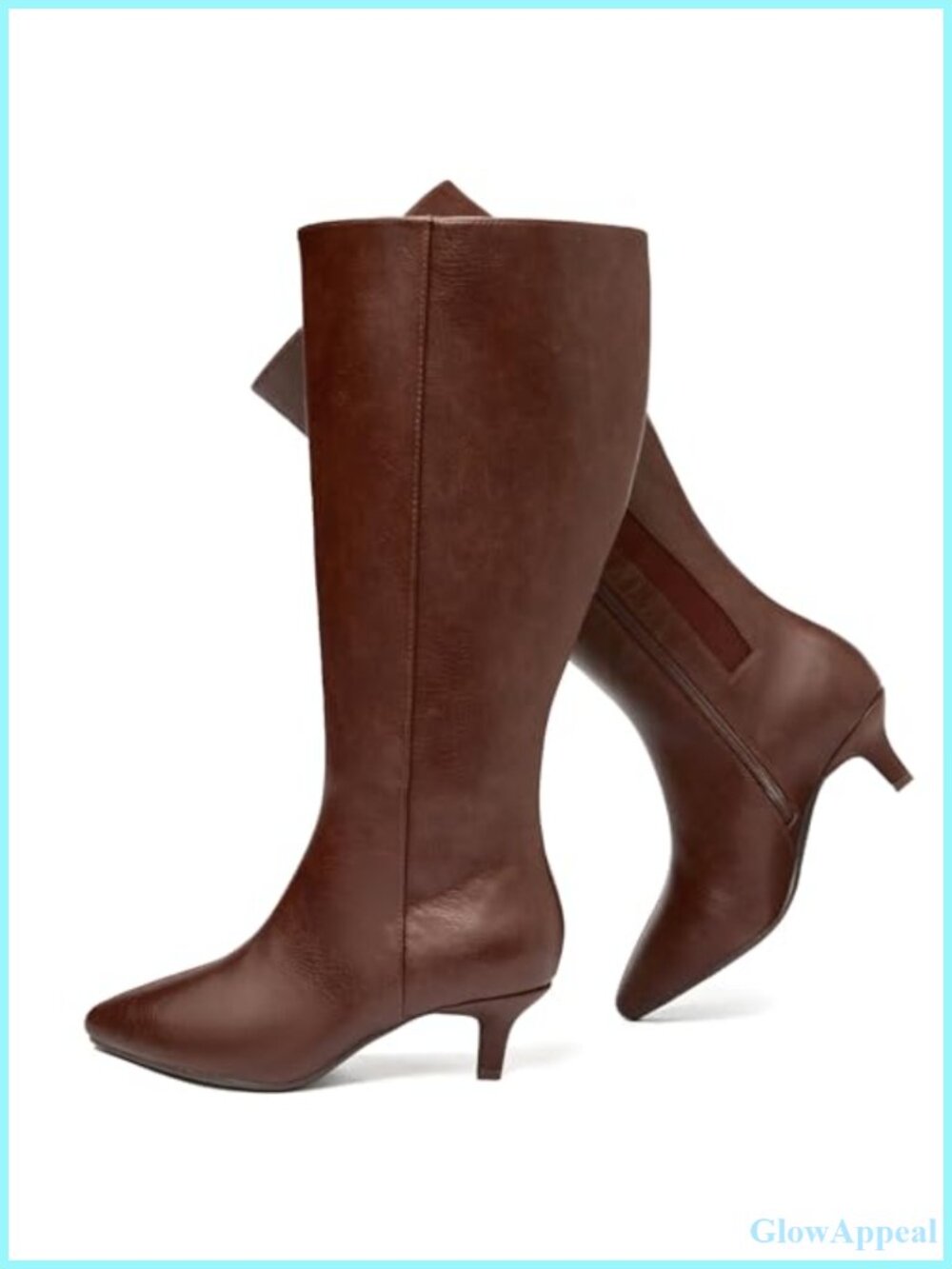Extra Wide Calf Knee High Boots Faux Leather Memory Foam Riding Boot